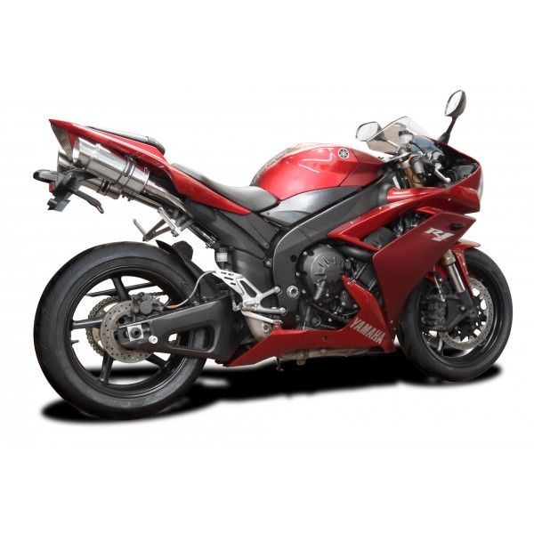 Delkevic slip-on kit Round RVS 200mm - YAMAHA YZF-R1 4C8 (2007-2008) DECAT 200mm