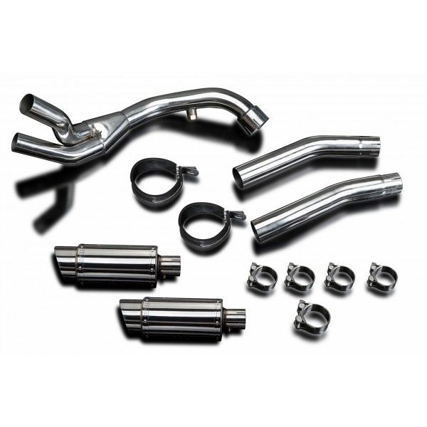 Delkevic slip-on kit Round RVS 200mm - YAMAHA YZF-R1 4C8 (2007-2008) DECAT 200mm