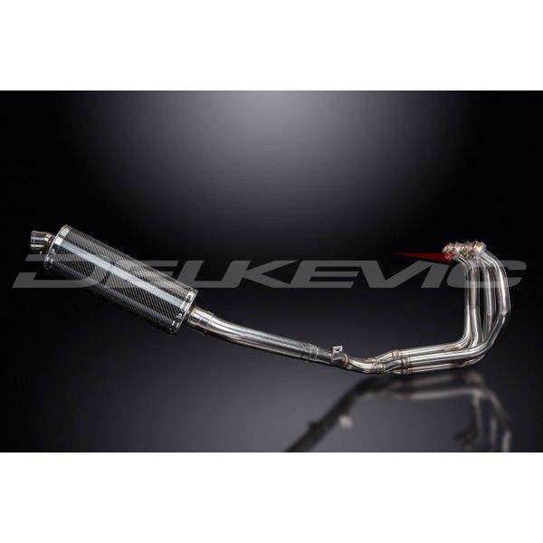 Delkevic volledig systeem Oval Carbon 350mm - YZF600R THUNDERCAT(1996-2007)