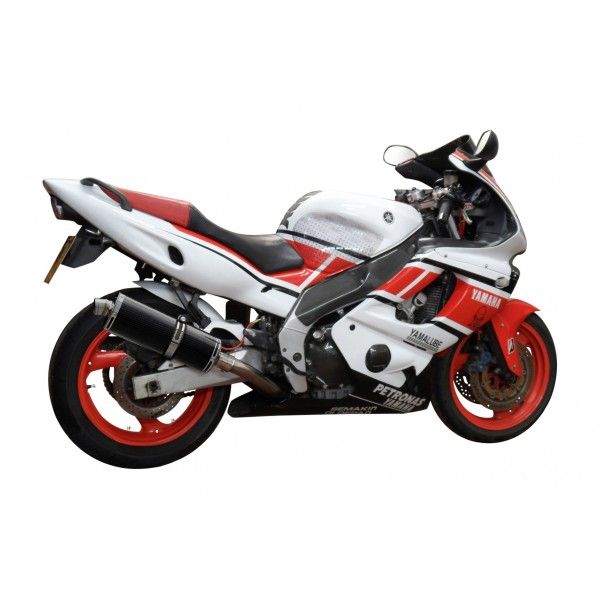 Delkevic volledig systeem Oval Carbon 350mm - YZF600R THUNDERCAT(1996-2007)
