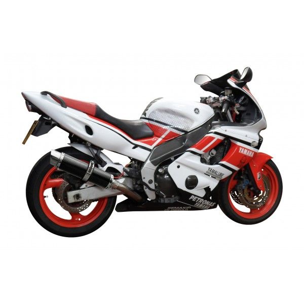 Delkevic volledig systeem Round Carbon 350mm - YZF600R THUNDERCAT(1996-2007)