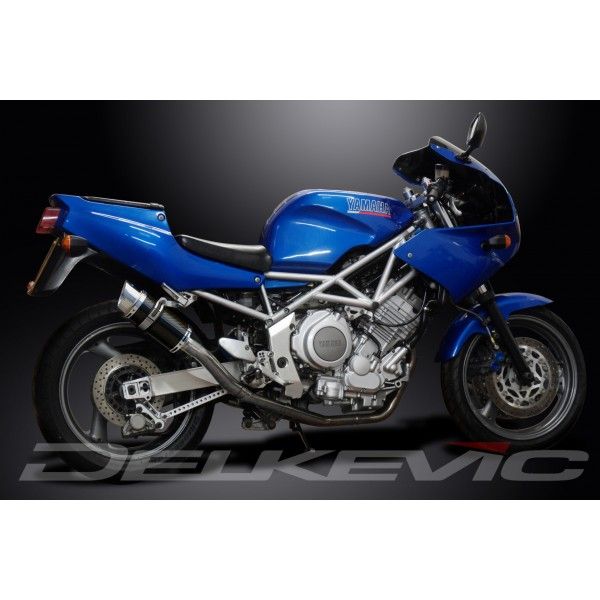 Delkevic slip-on kit Round Carbon 200mm - TRX850 (1995-1999)