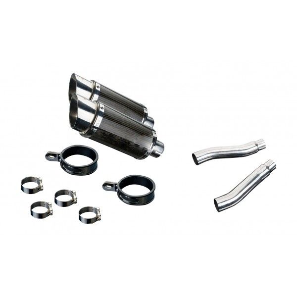 Delkevic slip-on kit Round Carbon 200mm - TRX850 (1995-1999)