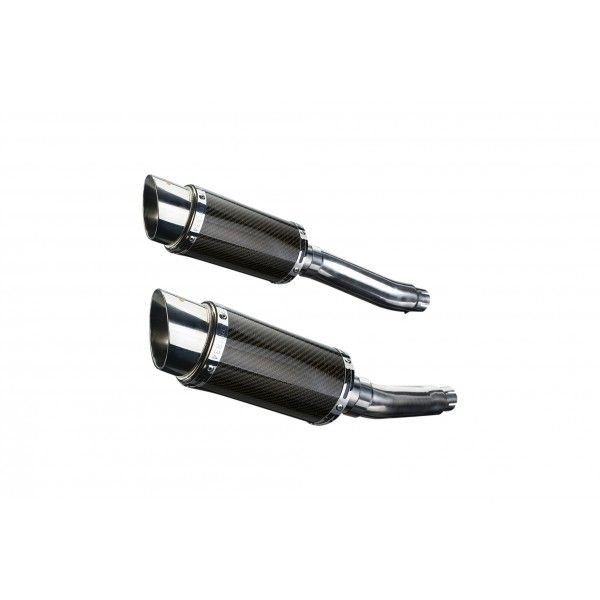 Delkevic slip-on kit Round Carbon 200mm - TRX850 (1995-1999)