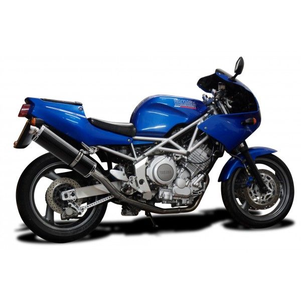 Delkevic slip-on kit Oval Carbon 450mm - TRX850 (1995-1999)