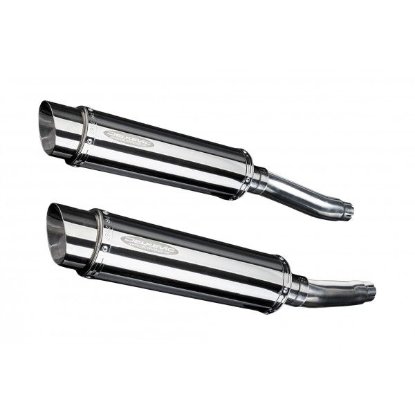 Delkevic slip-on kit Round RVS 350mm - TRX850 (1995-1999)