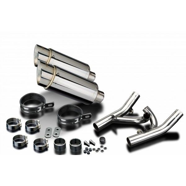 Delkevic slip-on kit Round RVS 200mm - V-Max 1700 (2009-2016)