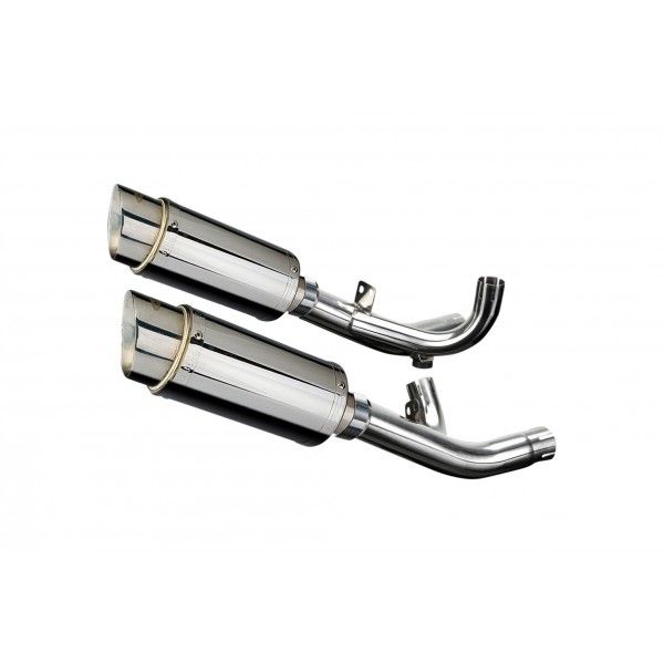 Delkevic slip-on kit Round RVS 200mm - V-Max 1700 (2009-2016)