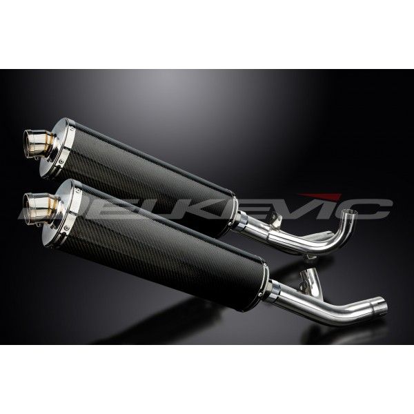 Delkevic slip-on kit Oval Carbon 450mm - V-Max 1700 (2009-2016)