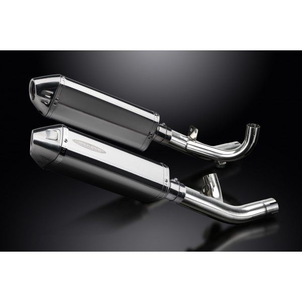 Delkevic slip-on kit Tri-Oval RVS 320mm - V-Max 1700 (2009-2016)