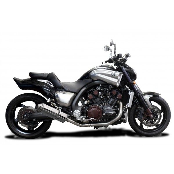 Delkevic slip-on kit Tri-Oval RVS 320mm - V-Max 1700 (2009-2016)