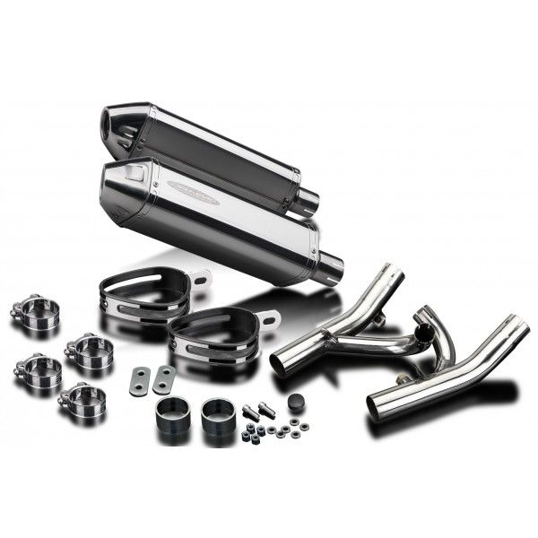 Delkevic slip-on kit Tri-Oval RVS 320mm - V-Max 1700 (2009-2016)