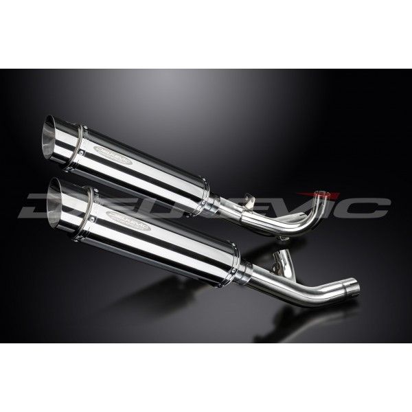 Delkevic slip-on kit Round RVS 350mm - V-Max 1700 (2009-2016)