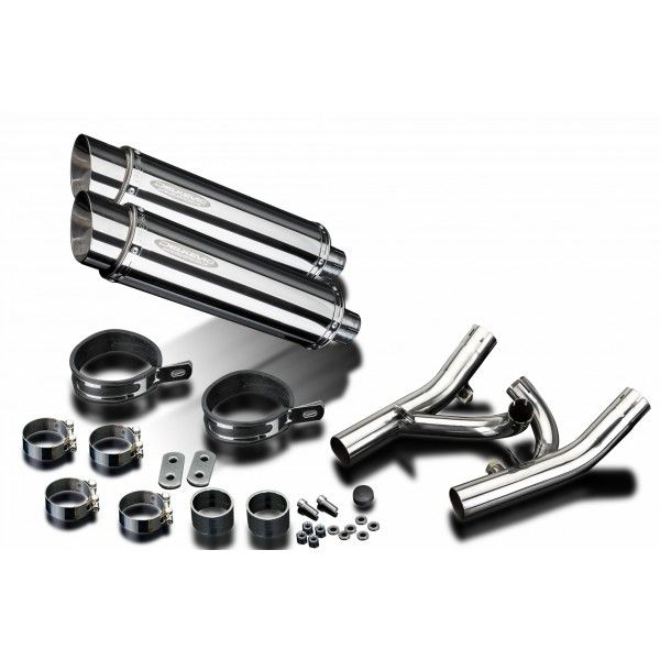 Delkevic slip-on kit Round RVS 350mm - V-Max 1700 (2009-2016)