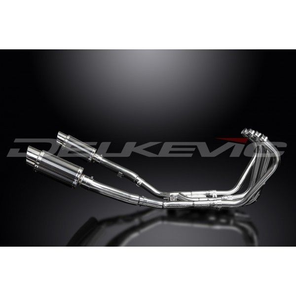 Delkevic volledig systeem Round Carbon 200mm - XJ900S DIVERSION (1994-2003)