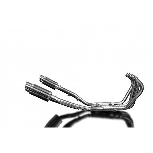 Delkevic volledig systeem Round Carbon 200mm - XJ900S DIVERSION (1994-2003)