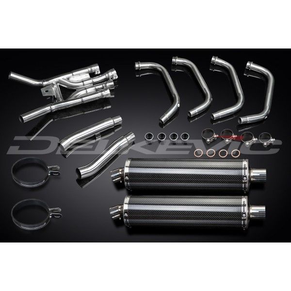 Delkevic volledig systeem Oval Carbon 450mm - XJ900S DIVERSION (1994-2003)