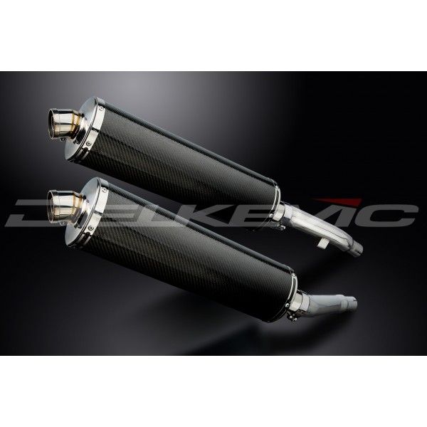 Delkevic slip-on kit Oval Carbon 450mm - XJ900S DIVERSION (1994-2003)