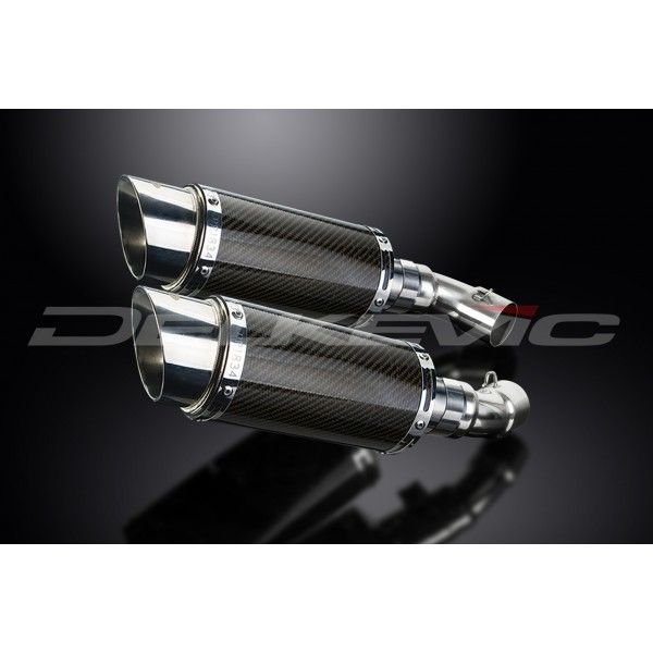 Delkevic slip-on kit Round Carbon 200mm - Monster 796 (2011-2014)