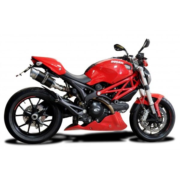 Delkevic slip-on kit Round Carbon 200mm - Monster 796 (2011-2014)