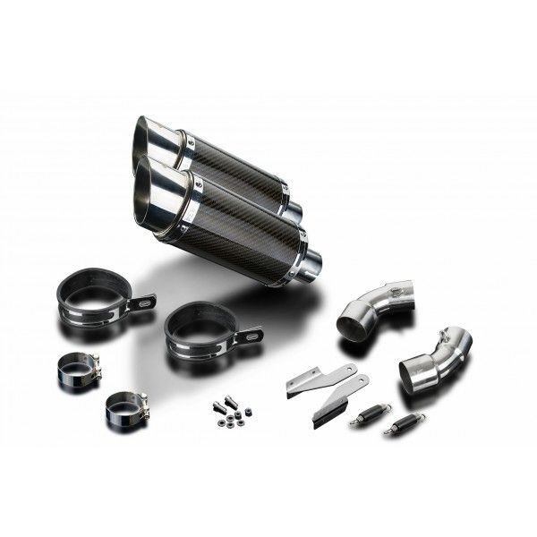 Delkevic slip-on kit Round Carbon 200mm - Monster 796 (2011-2014)