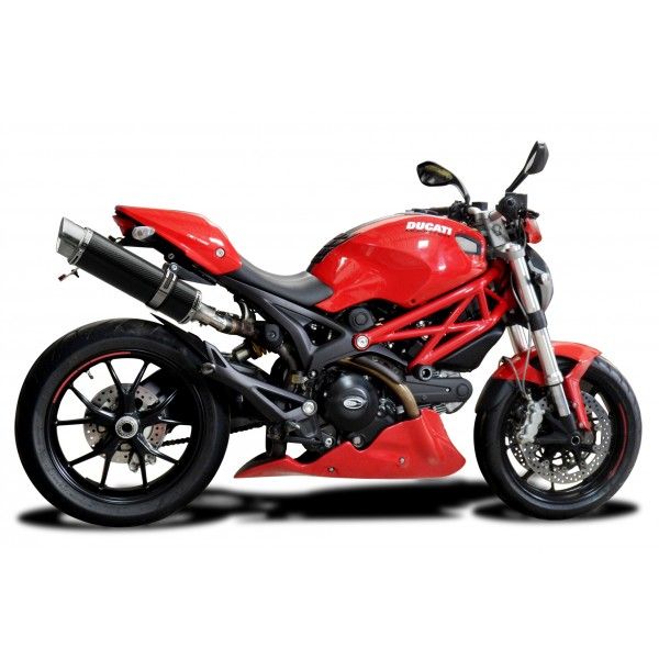 Delkevic slip-on kit Round Carbon 350mm - MONSTER 796 2011-2014