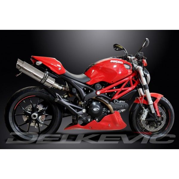 Delkevic slip-on kit Round RVS 350mm - Monster 796 (2011-2014)