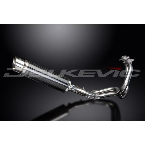 Delkevic volledig systeem Round Carbon 350mm - KLE650 VERSYS (2007-2014)