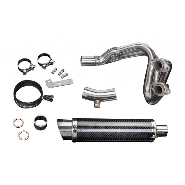 Delkevic volledig systeem Round Carbon 350mm - KLE650 VERSYS (2007-2014)