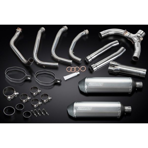 Delkevic volledig systeem X-Oval Titanium 343mm - CBR1100XX BLACKBIRD (1996-2009)