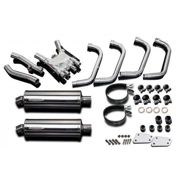 Delkevic volledig systeem Oval RVS 350mm - XJR1200 (1995-1998)