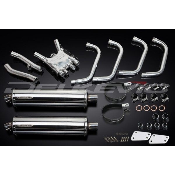 Delkevic volledig systeem Oval RVS 450mm - XJR1200 (1995-1998)