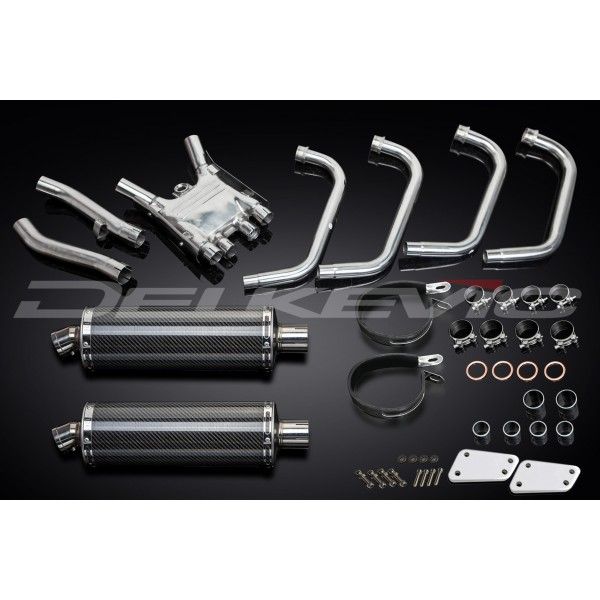 Delkevic volledig systeem Oval Carbon 350mm - XJR1200 (1995-1998)