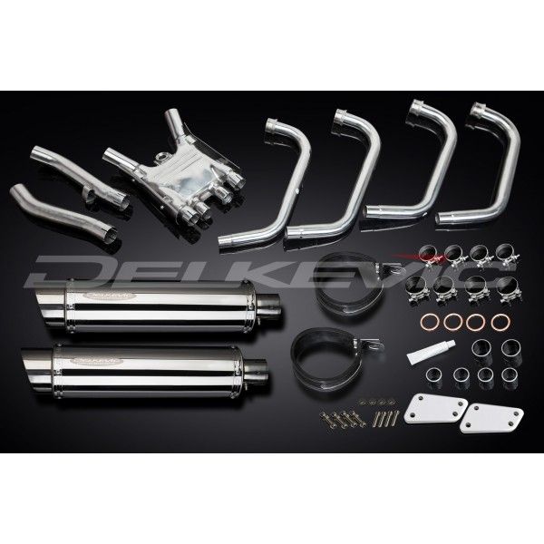 Delkevic volledig systeem Round RVS 350mm - XJR1200 (1995-1998)