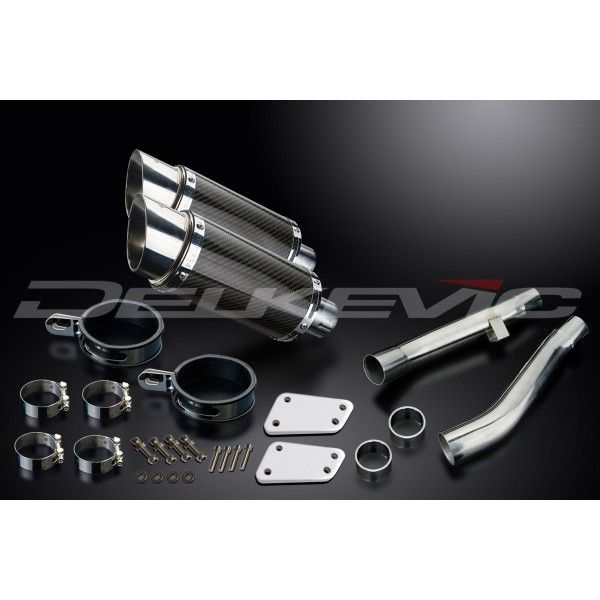 Delkevic slip-on kit Round Carbon 200mm - XJR1200 (1995-1998)