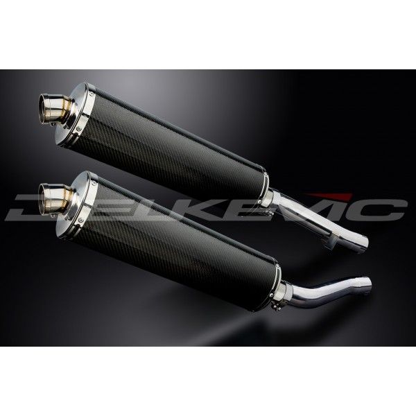 Delkevic slip-on kit Oval Carbon 450mm - XJR1200 (1995-1998)