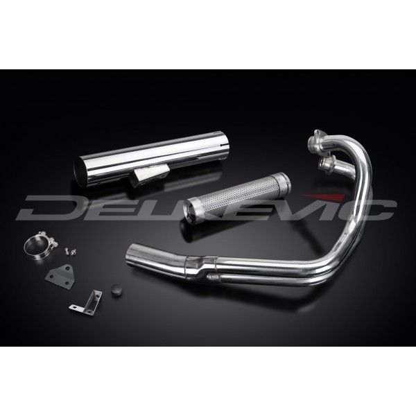 Delkevic volledig systeem Short Straight RVS 350mm - XS650B/SE (1978-1985)