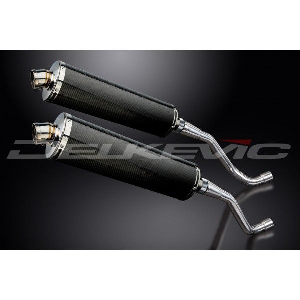 Delkevic slip-on kit Oval Carbon 450mm - XT660X Supermoto (2004-2016)