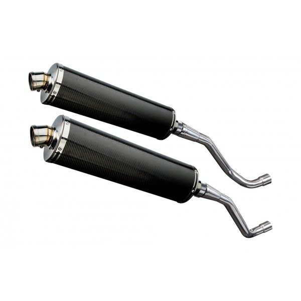 Delkevic slip-on kit Oval Carbon 450mm - XT660X Supermoto (2004-2016)