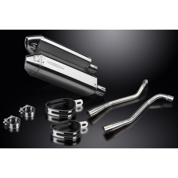 Delkevic slip-on kit Tri-Oval RVS 320mm - XT660X Supermoto (2004-2016)