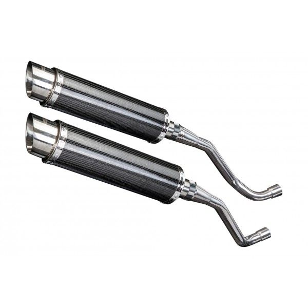 Delkevic slip-on kit Round Carbon 350mm - XT660X Supermoto (2004-2016)