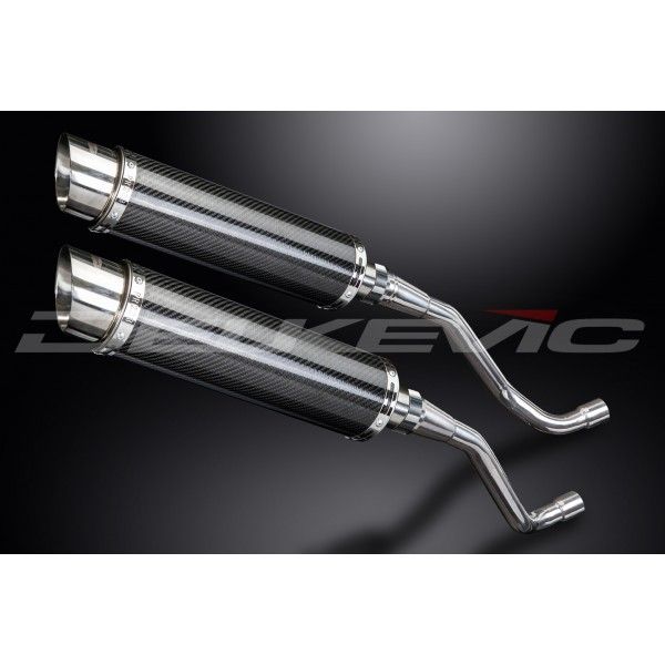 Delkevic slip-on kit Round Carbon 350mm - XT660X Supermoto (2004-2016)