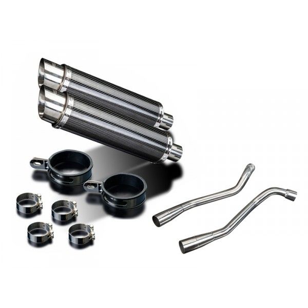 Delkevic slip-on kit Round Carbon 350mm - XT660X Supermoto (2004-2016)