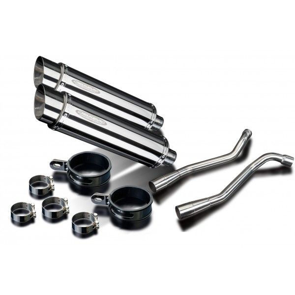 Delkevic slip-on kit Round RVS 350mm - XT660X Supermoto (2004-2016)