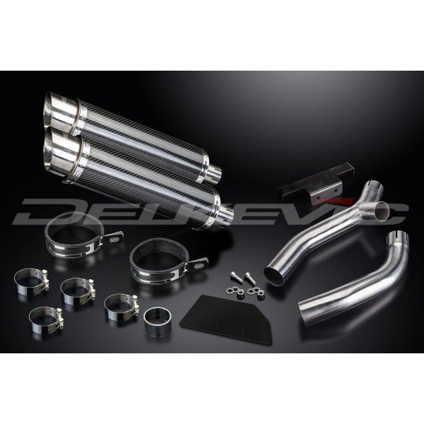 Delkevic slip-on kit Round Carbon 350mm - XT660Z TENERE (2008-2016)