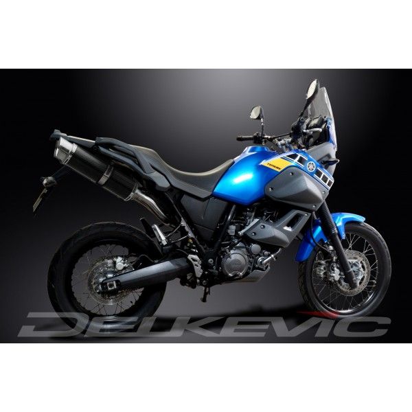 Delkevic slip-on kit Round Carbon 350mm - XT660Z TENERE (2008-2016)