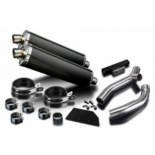 Delkevic slip-on kit Oval Carbon 450mm - XT660Z TENERE (2008-2016)