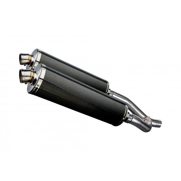 Delkevic slip-on kit Oval Carbon 450mm - XT660Z TENERE (2008-2016)