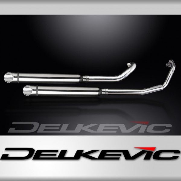 Delkevic volledig systeem Round RVS 550mm - XVS650 DragStar (1997-2003)