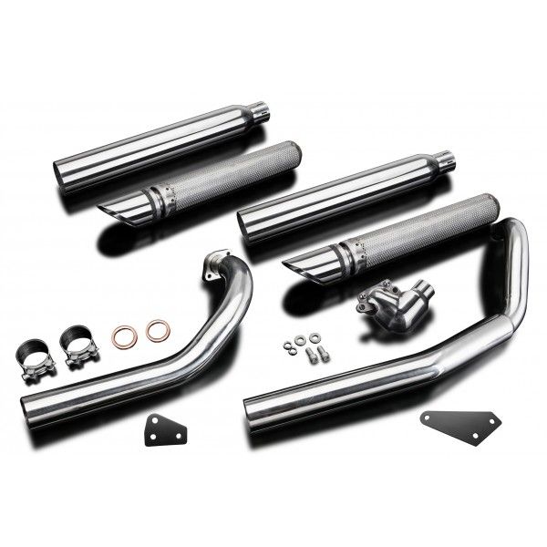 Delkevic volledig systeem Round RVS 550mm - XVS650 DragStar (1997-2003)